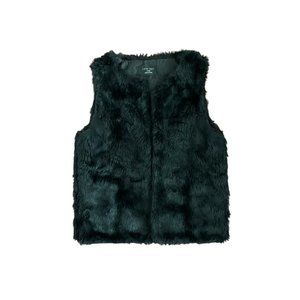 Love Tree Black Faux Fur Vest